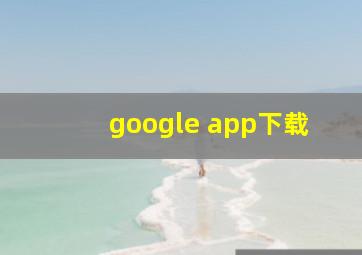 google app下载